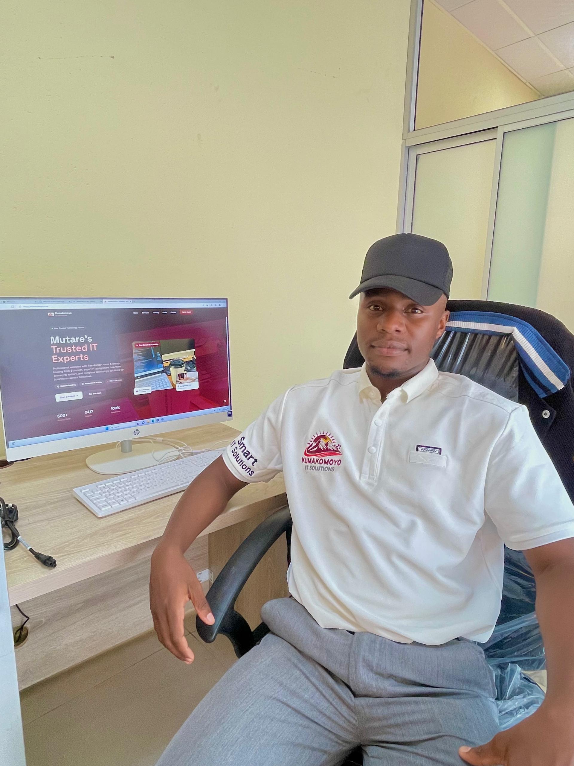 A member of the Kumakomoyo IT Solutions team at work
